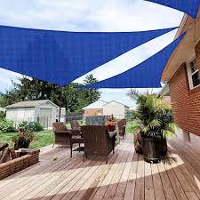 Amazon.com : Patio Paradise 13' x 13' x 13' Blue Sun Shade Sail Triangle  Canopy, 180 GSM Permeable Canopy Pergolas Top Cover, Permeable UV Block  Fabric Durable Outdoor : Patio, Lawn & Garden