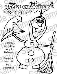 Printable Olaf Frozen Halloween Coloring Sheet By Customizableart Hepteam Halloween Coloring Sheets Halloween Coloring Pages Disney Coloring Pages