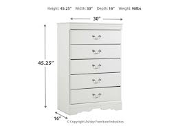 Five spacious drawers provide plenty of storage. Anarasia Chest Of Drawers Ashley Furniture Homestore