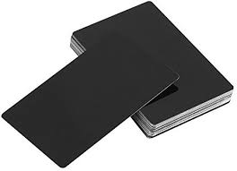 Custom metal cards with durable black gloss finish. What Settings Should I Used For Aluminum Business Cards Beyond The Manual Glowforge Owners Forum