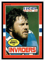 Topps USFL #88 Monte Bennett SC6-02