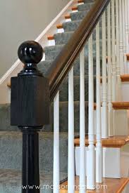 Alteration of earlier barrester, ballester, corruptions of baluster. How To Paint Oak Banisters Glossy Black Painted Stair Railings Black Banister Oak Banister