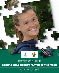 The NESCAC has released its Players of the Week for the week of September  18. The conference recognizes student-athletes for each sport based