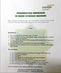 Kalau kerja di bank dianggap riba, mui, nu, dan muhammadiyah sudah mengharamkannya. kutatap wajahnya. Rekrutmen Calon Pegawai Pt Bank Syariah Mandiri Mei 2019 Rekrutmen Lowongan Kerja Bulan Maret 2021