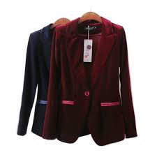 Maybe you would like to learn more about one of these? Veste En Velours A Bouton Unique Pour Femme Veste De Haute Qualite Mode Costume Decontracte A596 Aliexpress
