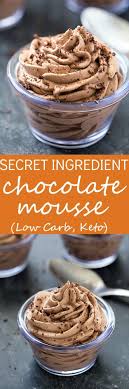 Secret Ingredient Easy Chocolate Mousse Low Car Keto Recipe Mousse Recipes Keto Recipes Easy Easy Chocolate Mousse