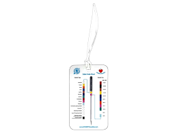 schmetz machine needle color chart luggage tag 3 in x 5 in 10 pieces