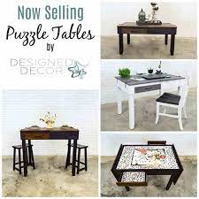 Like the previous jigsaw puzzle table plans, you're building several pieces that slide together as one table. Puzzle Coffee Table Build Plans Designed Decor