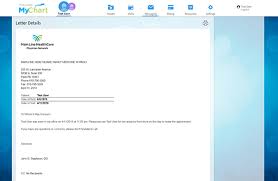 access letters from your provider documentation mychart