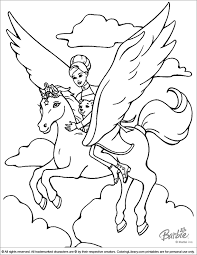 Barbie is a toy that is very attached to girls. Barbie Online Coloring Page Coloring Library
