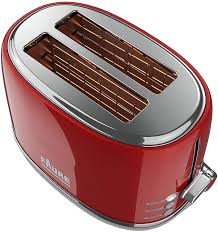 Faure Ft2s 8141 Grille Pain Design Vintage 810w Puissance Reglable Ejection Haute 2 Larges Fentes Coloris Rouge Amazon Fr Cuisine Maison