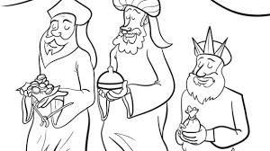 Enjoy coloring this picture of the three wise men following the star. Nativity Coloring Pages With Wise Men