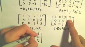 Using Gauss Jordan To Solve A System Of Three Linear Equations Example 1 Youtube