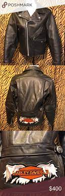 Harley Davidson Perfecto Leather Jacket Made In The Usa Women S Leather Jacket A Few Minor Markings But A Leather Jacket Harley Davidson Jacket Jackets