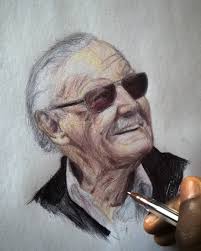 Quick Ballpoint Pen Drawing Of The Legendary Stan Lee Rest In Power Excelsior Ripstanlee Stanlee Stantheman True Ballpoint Pen Art Pen Drawing Ink Art