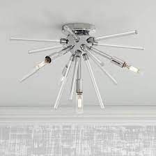 This very bright ceiling light provide zero flickering light, zero delay, and zero worries. George Kovacs Spiked 20 Wide Chrome 4 Light Ceiling Light 56g80 Lamps Plus Ceiling Lights Glass Bar Flushmount Ceiling Lights