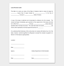 Time to get started on your not renewing a lease letter. 16 Lease Renewal Letters Forms Word Pdf