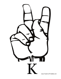Black And White Free Printable Sign Language Alphabet Sign Language With K Sign Language Sign Language Alphabet American Sign Language