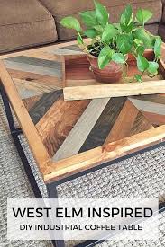 West Elm Inspired Industrial Diy Coffee Table Coffee Table Plans Diy Coffee Table Industrial Coffee Table