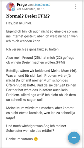 Dreier mit Mutter und Freund? : rwirklichgutefrage