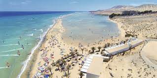 It is located in the corner side of the beautiful island of fuerteventura. Sotavento Beach Costa Calma Fuerteventura
