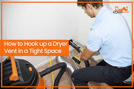 If the hose or tubing is crushed, reshape it or replace it and make sure dryer has sufficient spacing from the wall. How To Hook Up A Dryer Vent In A Tight Space House Machinery