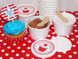 Ice Cream Cups Paper Ice Cream Cups Dixie Cups Vintage Retro Ice Cream Stickers Tags Custom Labels Ice Cream Cup Ice Cream Cups Paper Homemade Ice Cream