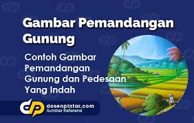 Pewarnaanya yang memakai pensil corak membuat gambar pemandangan alam asli lukisan yang diperoleh mempunyai dampak komposisi gambar pemandangan alam yang manis. Contoh Gambar Pemandangan Gunung Cantik Dosenpintar Com