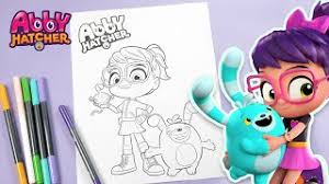 Abby hatcher, fuzzly catcher birthday banner jmlpartydecor 5 out of 5 stars (193) $ 17.99 free. Coloring Abby Hatcher Bozzly And Teeny Terry Learn Coloring With Abby Hatcher Youtube