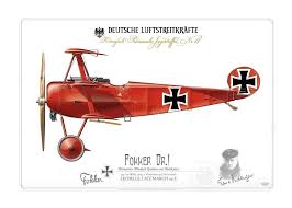 Fokker Dr I Deutsche Luftstreitkrafte Koniglich Preussische Jagdstaffel Nr 11 Rittmeister Manfred Freiherr Von Richthofen 80 Vic Vertolety Aviaciya Mirovaya Vojna