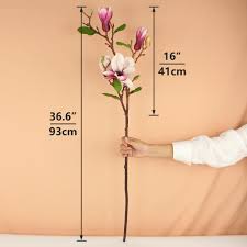 Get the best deals on artificial magnolias flowers. 2021 Rinlong Artificial Magnolia Flowers Silk Magnolia Long Stem Fall Decor Flower For Tall Vase Kitchen Home Decoration From Bdhome 23 51 Dhgate Com