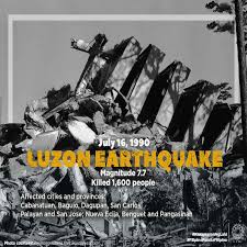 Baguio city earthquake, philippines (1990) baguio city earthquake, philippines (1990) it was 4:26pm on monday july 16, 1990 and most people were starting to wrap up the day's work when the earth stirred. Luzon Earthquake July 16 1990 The Philippines Today