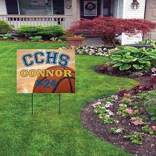 Show Your Team Spirit With A Custom Team Yard Sign And Be The Envy Of All Your Neighbors Pick Your School Sport P Yard Signs Yard Ideas Cheap Diy Yard Decor
