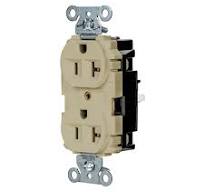 Straight Blade Devices, EdgeConnect, Hubbell-Pro Receptacle, Industrial  Grade, 2-Pole 3-Wire, 20A 125V, 5-20R, Screwless Terminal, Ivory