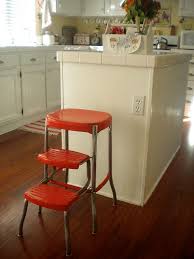 kitchen interior: retro step stools for