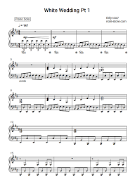 Click here to learn somewhat of an unorthodox way to get them white when regular washing doesn't work. Billy Idol White Wedding Pt 1 Sheet Music For Piano Download Piano Solo Sku Pso0017339 At Note Store Com