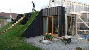 Step #1 weld several steel posts across the edge of the shipping container spaced equally apart. 23 Unique And Functional Underground Houses That Will Amaze You Container House Building A Container Home Underground Homes