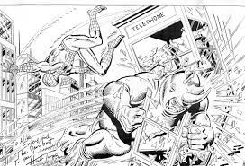 View and print full size. Spiderman Vs Rhino By Herb Trimpe In Ygor D S Original Artwork Comic Art Gallery Room