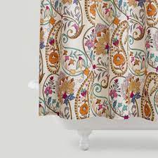 There is no need to be shy when it comes to decorating your home. Pattern Floral Shower Curtains Unique Shower Curtain Colorful Shower Curtain