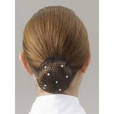 Showquest Swarovski Bun Horseshow Hairnet With Pearls Dance Equestrian Hairstyles Horse Show Clothes Hair Accessories