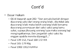 So let him write, and let the debtor dictate; Pembuktian Pembuktian Dalam Islam 1 2 3 4