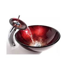 glass sink, glass vessel sinks
