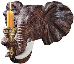 Candle sconces and everything in the throw a plain old crystal crafts mason jars and wooden candle holders source what about wall mounted. Elephant Statue African Decor Candle Holder Wall Sconce Sculpture 12 Inch Polyresin Bronze Finish Home Decoration Buy Elephant Statue Candle Holder Home Decoration Product On Alibaba Com
