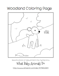 Baby animals are so cute and lovable. Free Woodland Baby Animals Coloring Page For Children Printable Elle Simms