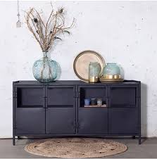 Industrie Kommode 163 Cm Sideboard Metall Schwarz Sideboard Metall Schrank Schwarz Industriedesign Kommode