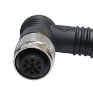 Single Ended M12 5-Pin Female PVC 90