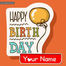 Just follow the wide collection of happy birthday wallpaper hd with name. Happy Birthday Card Name Write Free Download Online Status Images My Name Pix Cards