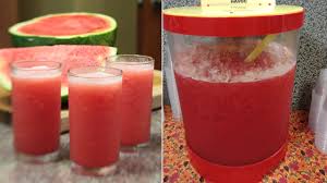 Asingkan bahan kisar ke dalam bekas takungan ataupun botol. Jus Tembikai Susu Special