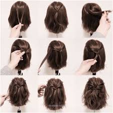 Einfacher Hairstyle Fur Kurzes Haar Short Hair Styles Easy Medium Hair Styles Braids For Short Hair