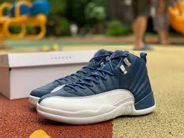 Cheap Air Jordan 12 Indigo Stone Blue Legend Blue Obsidian 130690 404 In 2020 Air Jordans Cheap Nike Air Max Jordans